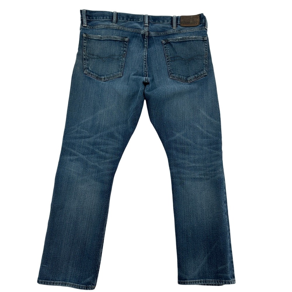 Polo Ralph Lauren Mens 38x30 Straight Leg Blue Wash  Denim Classic Fit Jeans